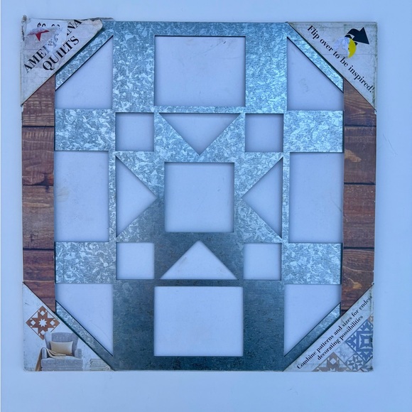 Americana Quilts Decorative Indoor Outdoor 12x12 Wall Hanging Metal Art NIB - Picture 2 of 5